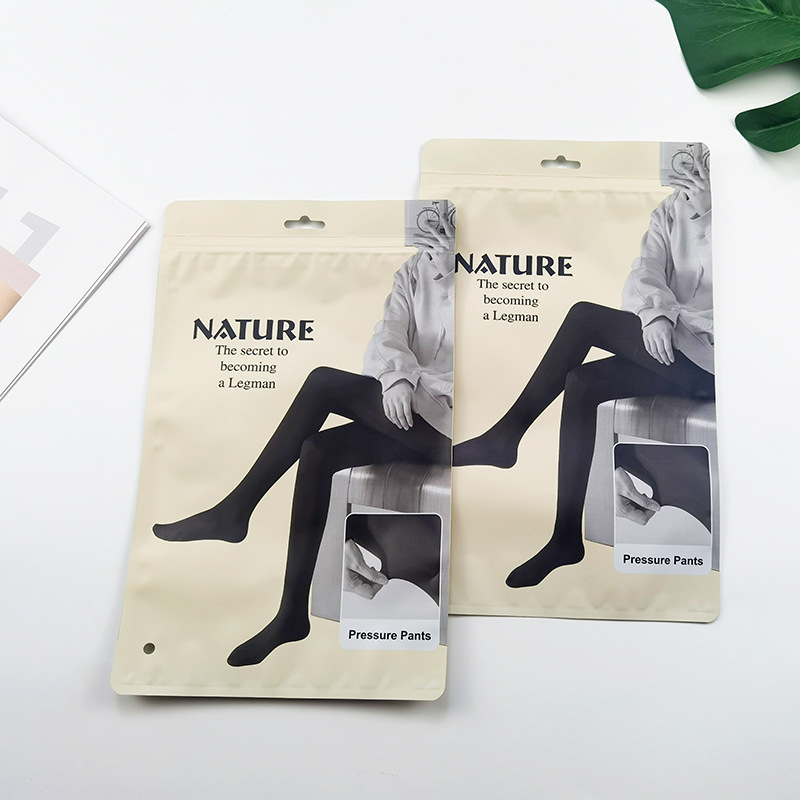 Пакет для леггинсов, эффект голой ноги, пластиковый, самозакрывающийся, контроль живота, упаковка для колготок