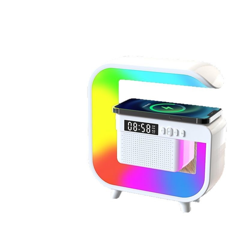 G3 Mimi Bluetooth Speaker Colorful Atmosphere Light Mobile Phone Wireless Charging Night Light Bluetooth Speaker Home Table