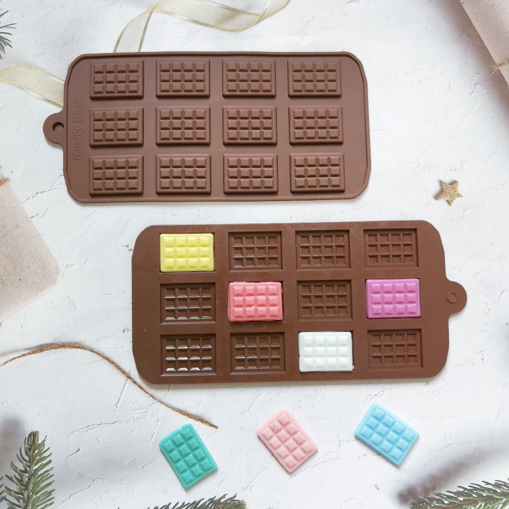 12 штук силиконовая форма для вафельного шоколада конфет пудинга десертов выпечки