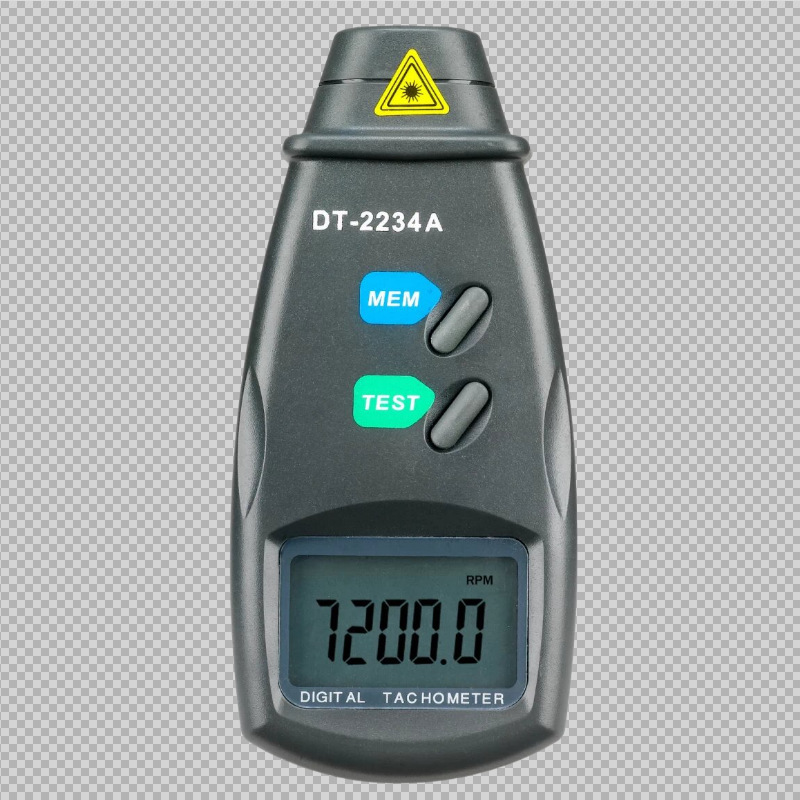 Dt2234C Photoelectric Contact Dual-Purpose Tachometer and Linear Speedometer Laser Tachometer Dt2236C High-Precision Speedometer