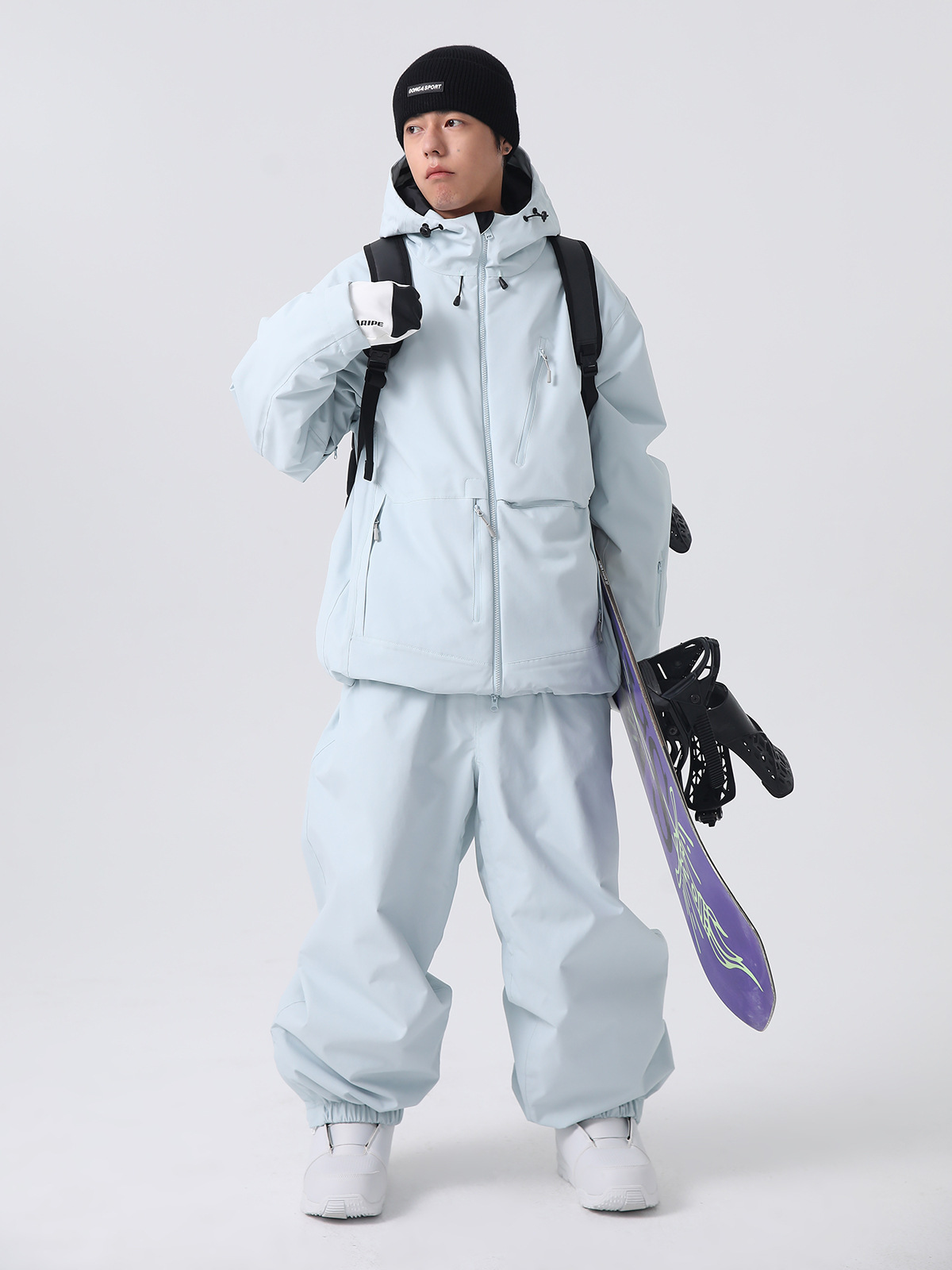 Xueyipai Ski Clothing Men's and Women's Tops Plus Cotton 2025 New Veneer Cold-Proof 3L Waterproof Ski Top Equipment