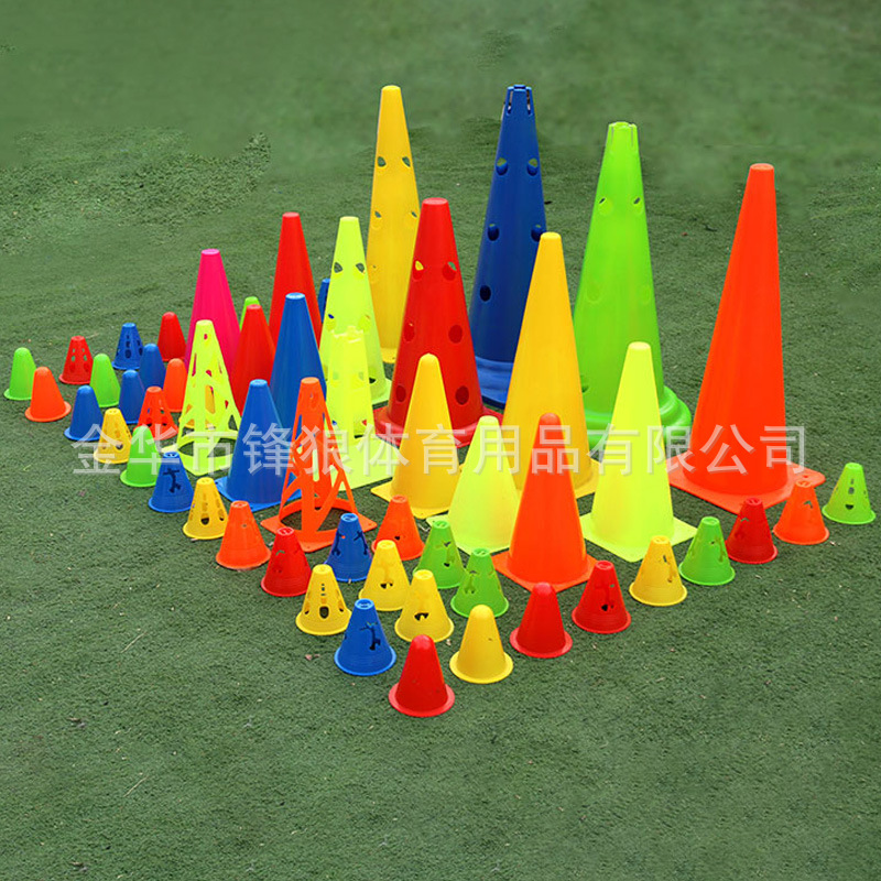 Football training logo barrel obstacle taekwondo hall road cone triangle cone basketball football training equipment wholesale
