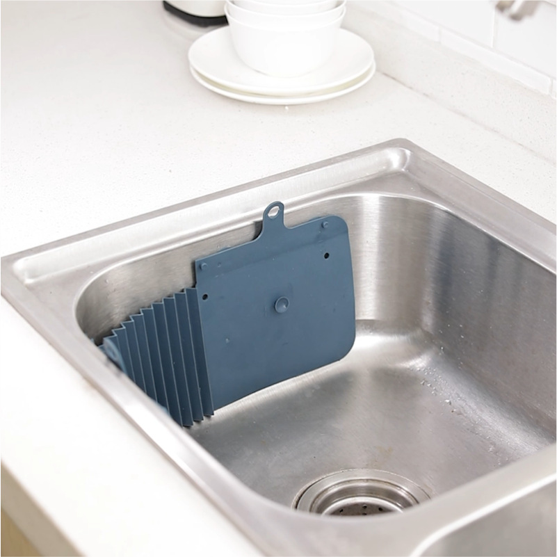 Lohas Kitchen Sink Splash Guard Foldable Anti-Splash Board Adjustable Dishwashing Sink Water Barrier