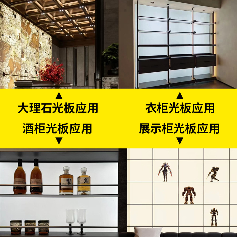 Customized Laser Dot Acrylic Light Guide Plate Luminous Plate Ps Diffuser Plate Reflective Paper Backlight