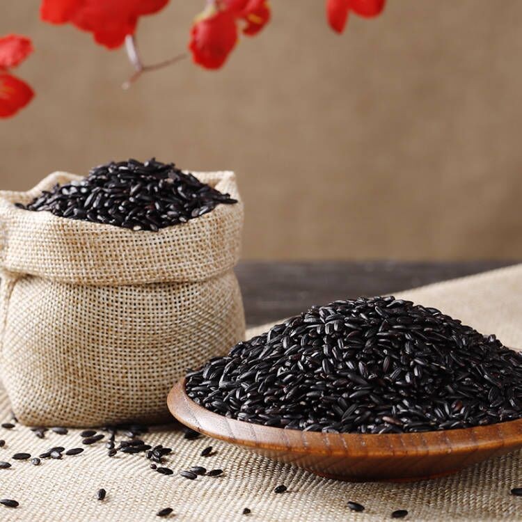 Organic Black Rice New Rice Vacuum Bag 400g Northeast Black Rice Coarse Grains Breakfast Black Rice Porridge Ingredients Oem