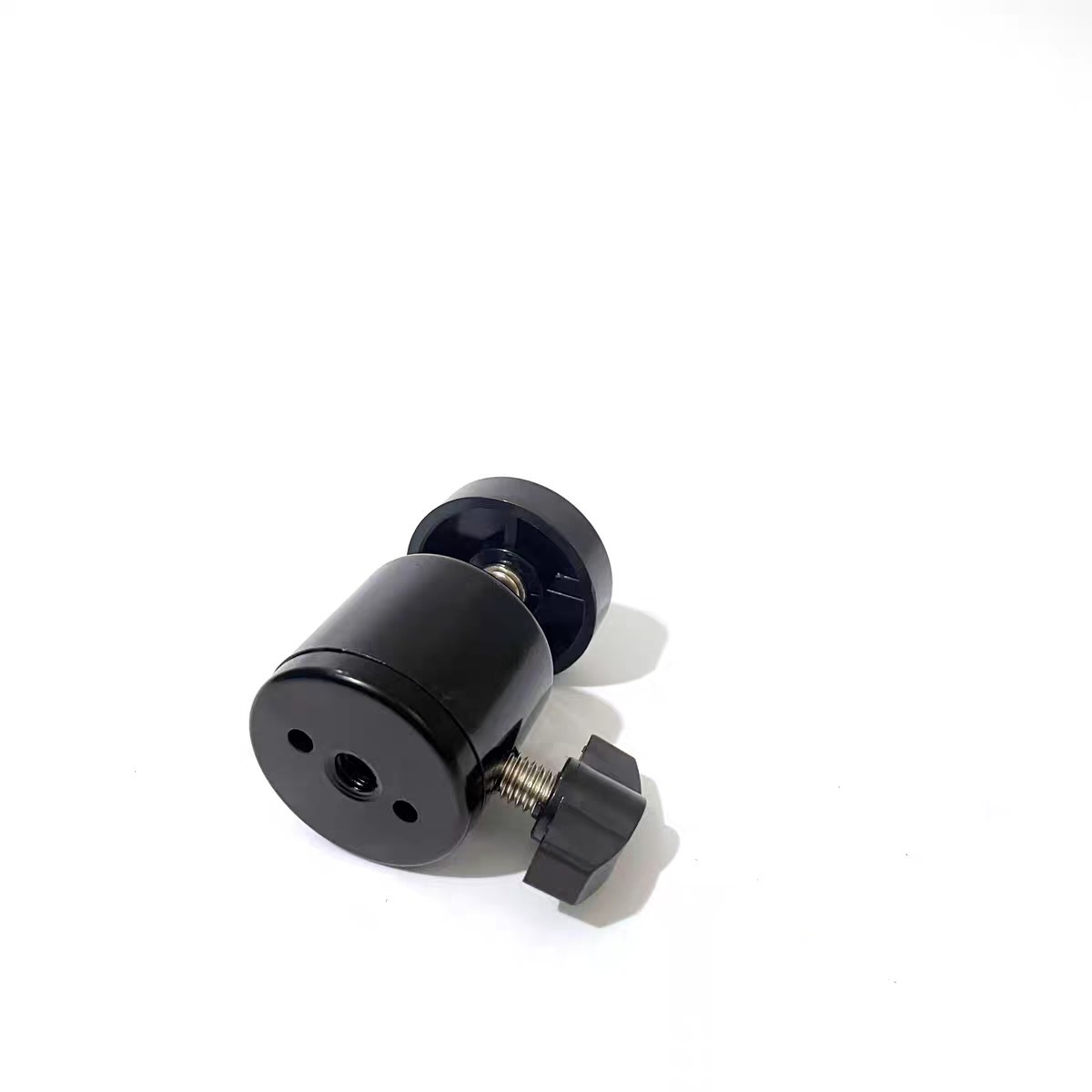 Metal pan-tilt tripod photography accessories universal 1/4 screw small pan-tilt live lamp stand rotates 360 degrees