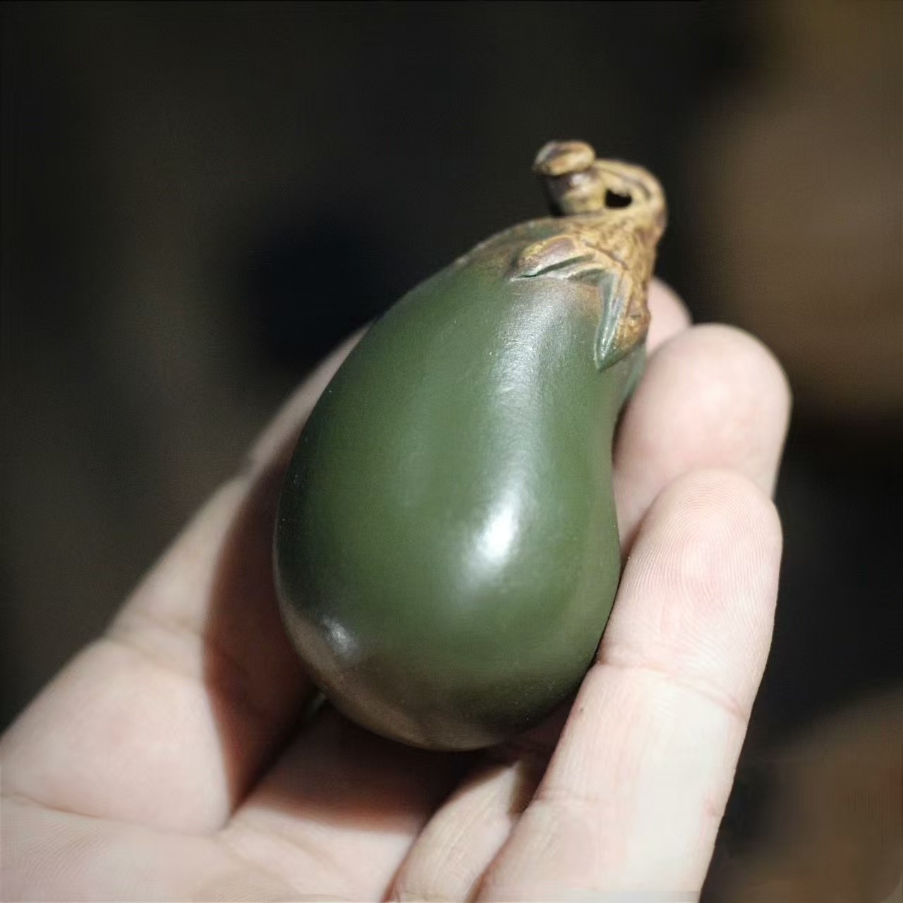 [ziqi Donglai] Yixing Purple Clay Tea Pet Ornaments Purple Donglai Eggplant Handmade Raw Mineral Purple Clay Seiko Sculpture