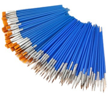 Factory Direct Supply Oil Paint Brush Nylon Hair Brush Watercolor Pen Brush Line Drawing Flat Pen Brush Wholesale