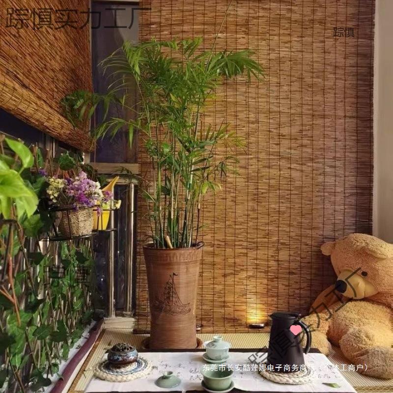 Рулонная бамбуковая штора, затемняющая, солнцезащитная, готовая штора для отелей, настенная штора