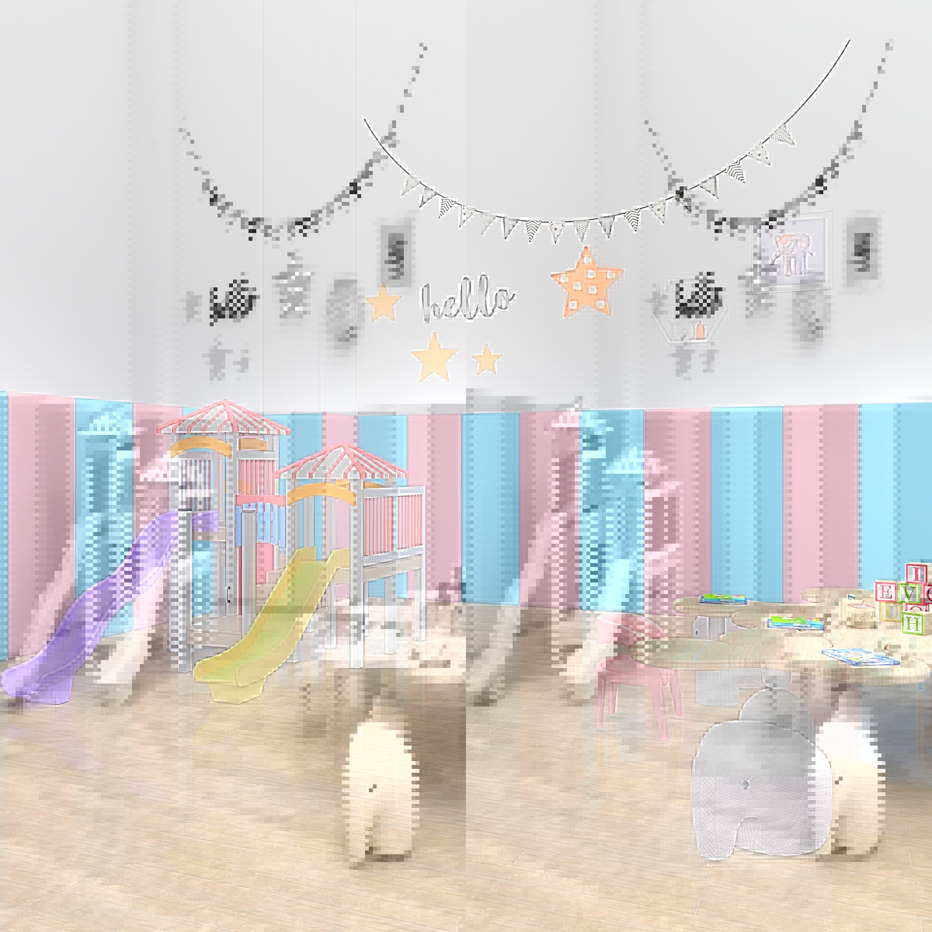 Kindergarten Early Education Children's Anti-collision Soft Bag Wall Wall Catharsis Room Taekwondo Basketball Physical Fitness Hall Pillar Wall Dado