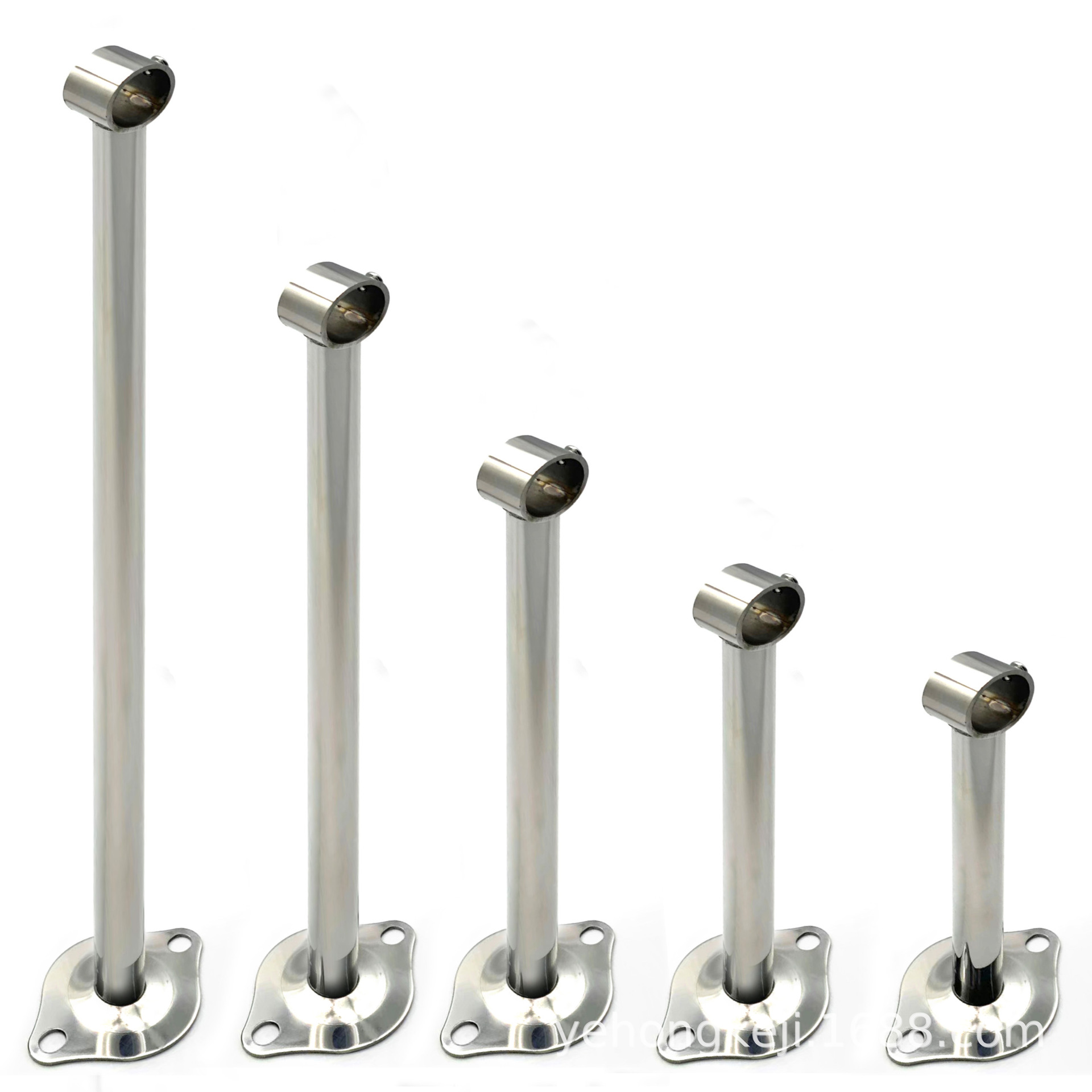 Thickened 25Mm/32Mm Stainless Steel Balcony Solid Hanging Rod Hollow Top-Mounted Flange Base Clothes Drying Rod Base