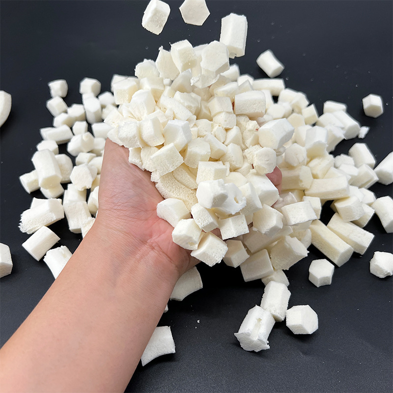 Wholesale Natural Latex Particles Filling Lazy Sofa Pillow Filling High Elastic Washable Latex Hexagonal Particles