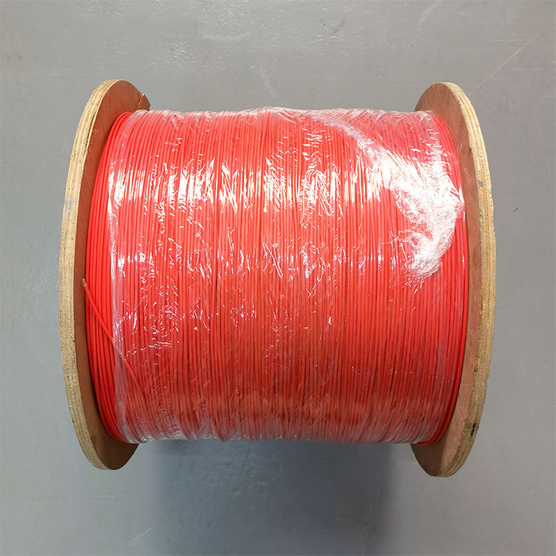 Temperature sensing fiber manufacturers supply 1-Core 2-core temperature sensing multimode 62.5 fiber wire spiral armored fiber optic cable temperature measurement fiber optic cable