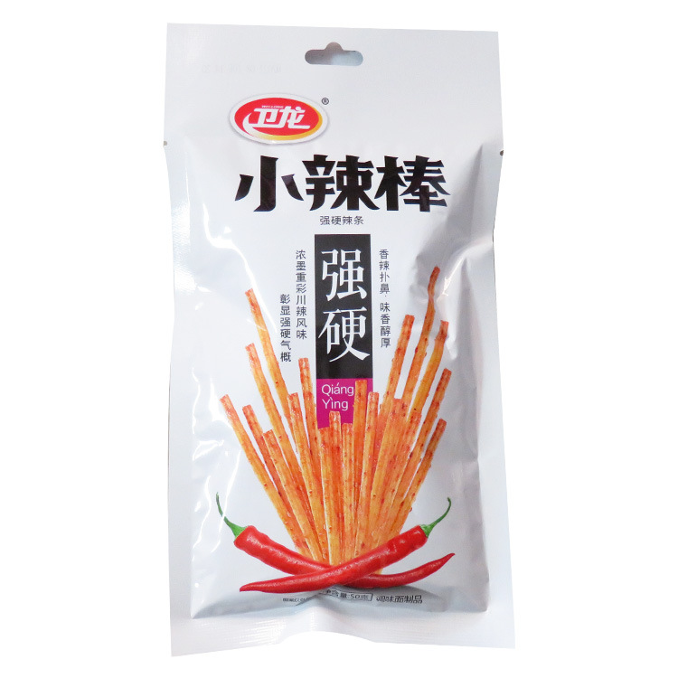 Weilong spicy strip 106g size gluten large gluten size spicy stick bulk small gluten leisure campus snack full box