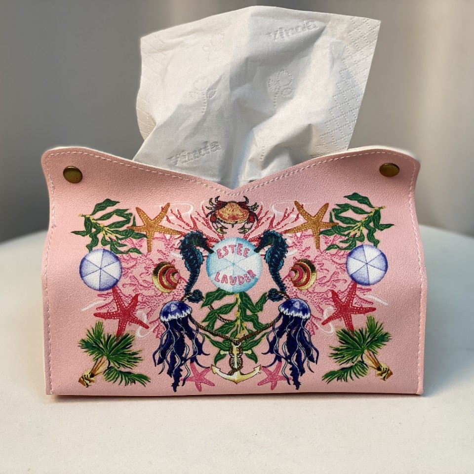 Wholesale Nordic Ins Blue Bell Orchid Tissue Box for Home Living Room Light Luxury Paper Napkin Box from Manufacturer's Stock