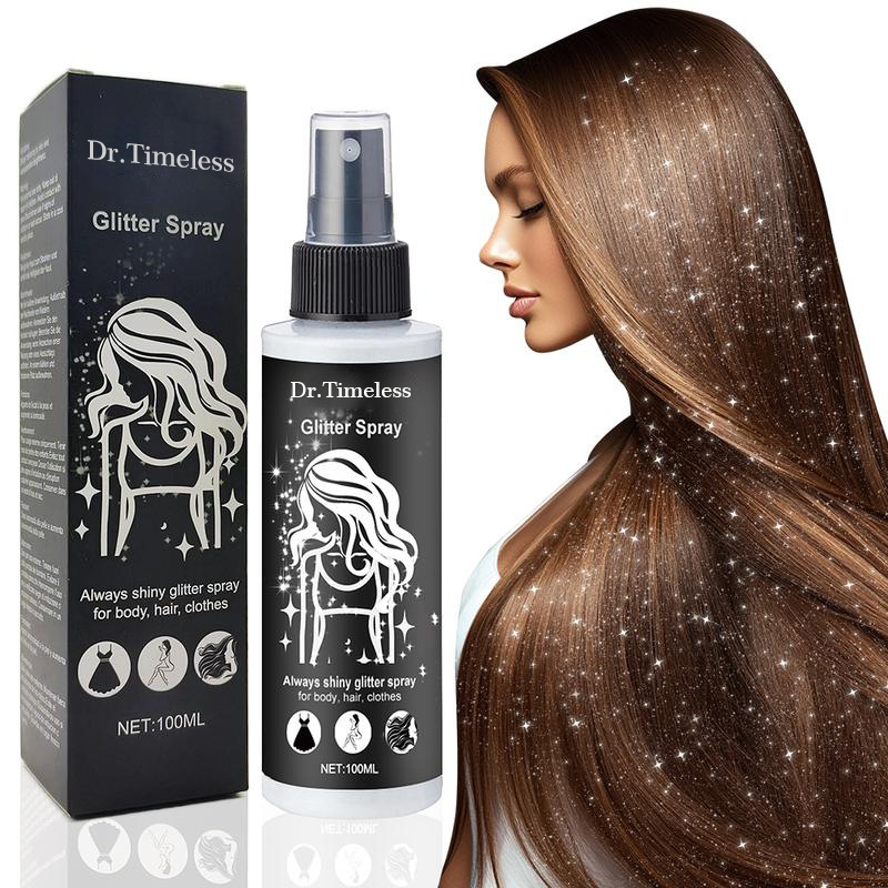 Спрей для волос и тела с блестками, высокоглянцевый, мелкий, популярный, индивидуальный спрей