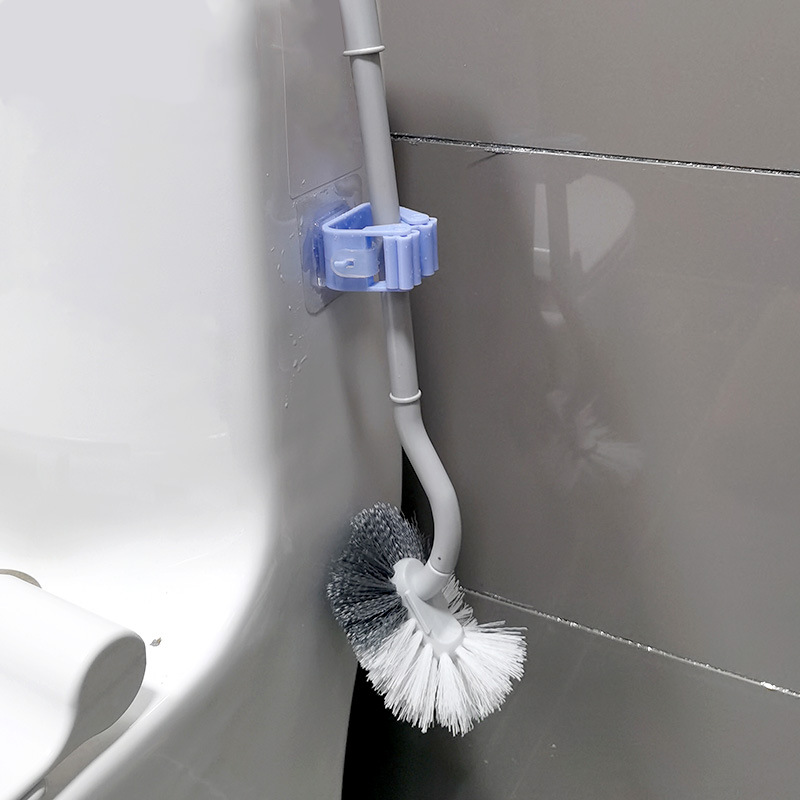 Powerful mop rack non-perforated mop clip buckle bathroom seamless rack nail-free hanger broom clip wholesale