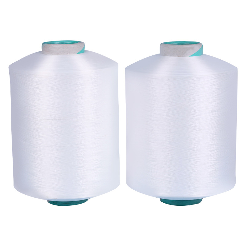 Source Factory Spot White Polyester Low Elastic Yarn 100D96F Light Network Filament Dty Knitting Machine Weaving