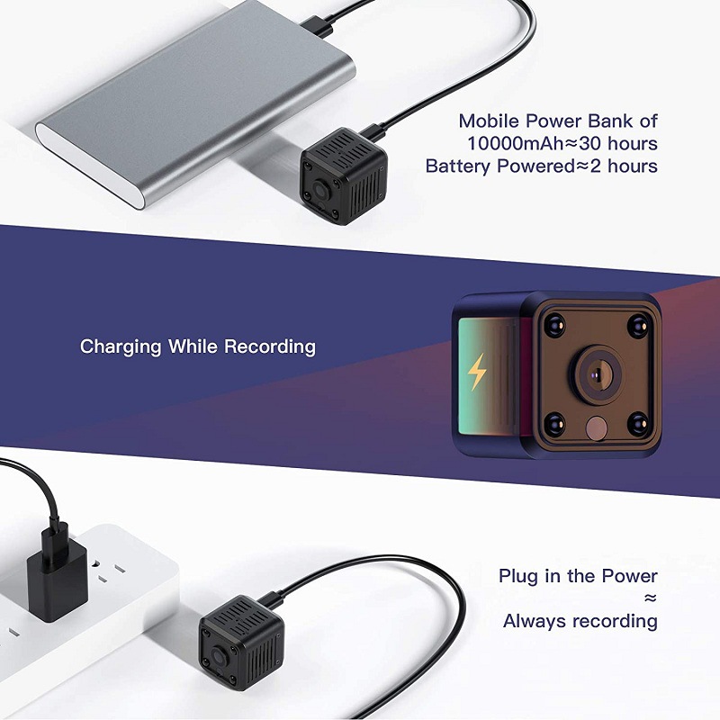 X6 Small Square Cross-Border Pet Camera 1080P Night Vision Wireless Wifi Home Security Surveillance Camera Smart