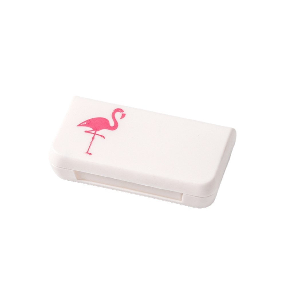 Creative portable three-compartment small medicine box mini pill box travel medicine sub-pack medicine box 14g