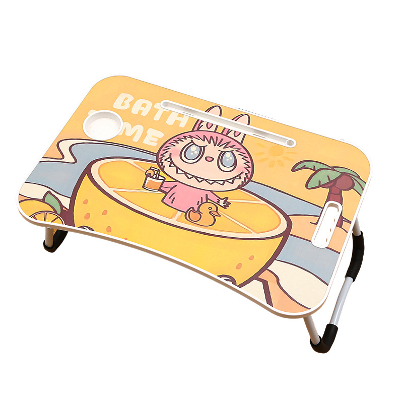 Cartoon Folding Table Bed Laptop Table Student Dormitory Foldable Injection Molded Cartoon Lazy Table Manufacturer
