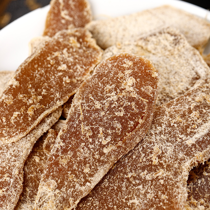 Brown Sugar Ginger Slices, Starting from One Piece, Yimeng Mountain Brown Sugar Ginger Slices Tea, Ready-To-Eat Ginger Candy Slices, Brown Sugar and Ginger Flavor, Wholesale in Bulk