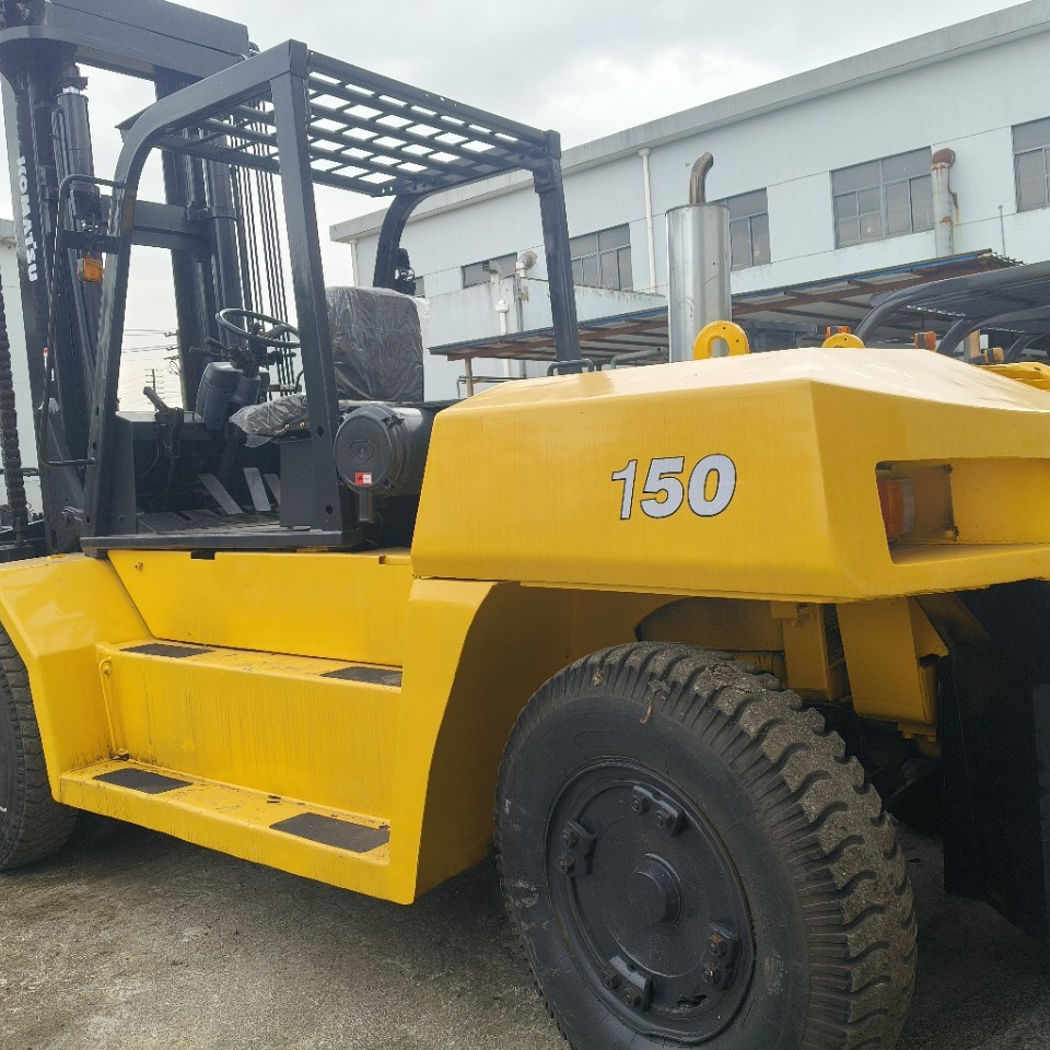 Supply Used Komatsu 15 Ton Forklift Imported Fd150 Diesel Forklift Japanese Forklift