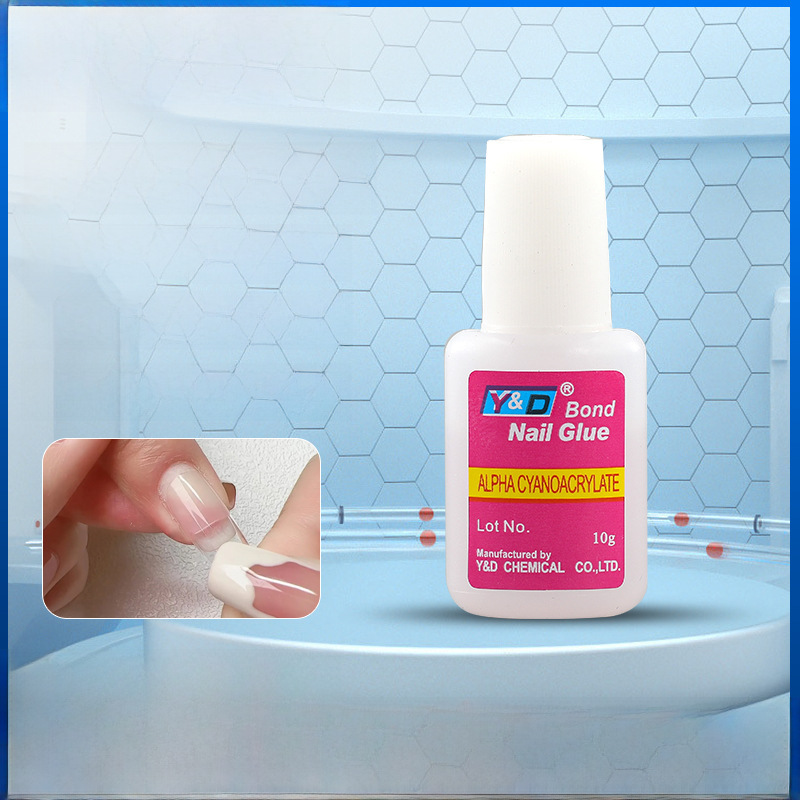 Ready-Made Nail Salon Special Glue Nail Glue with Strong Stickiness and Brush Head Manicure Glue Cross-Border Fake Nail Stickers