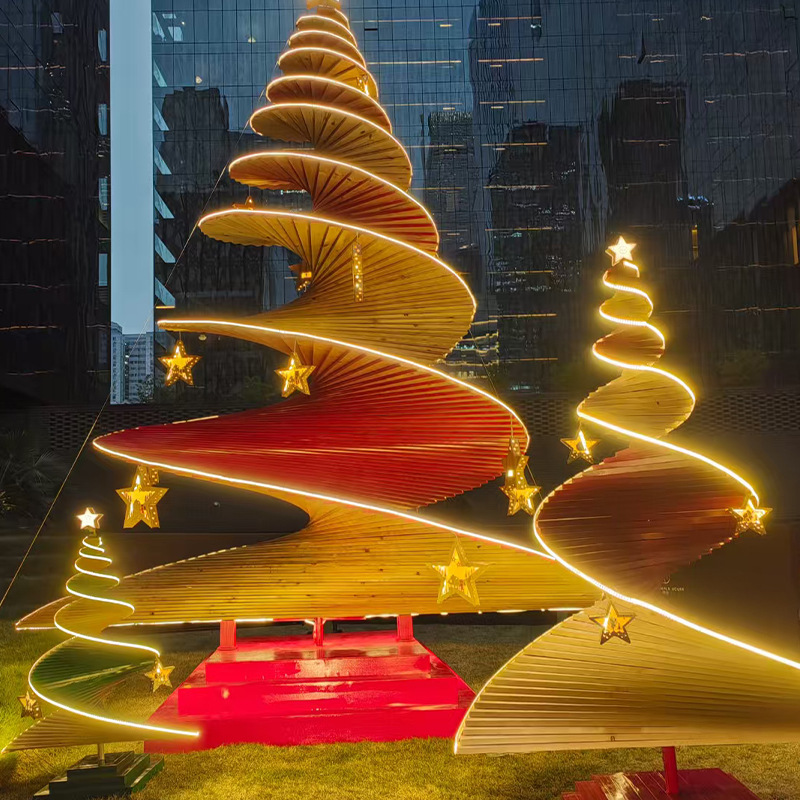 Solid Wood Christmas Tree Frame Various Christmas Activities Hotel B&B Shopping Mall Decoration Layout Frame Christmas Tree