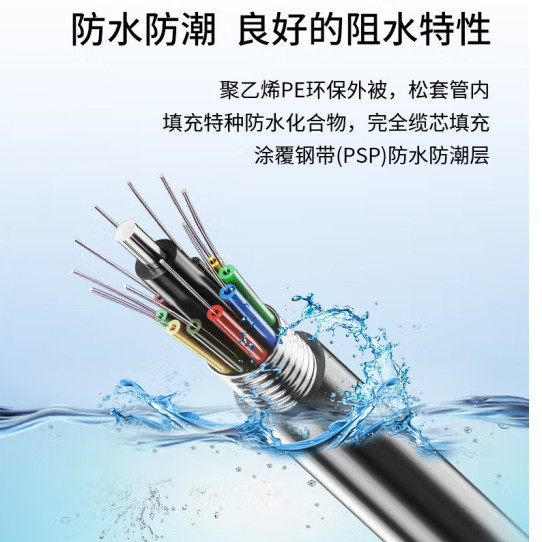 Boyang GYTS armored optical cable 72 core single-mode optical cable layer stranded indoor external line 100 m BY-GYTS-72B1.3