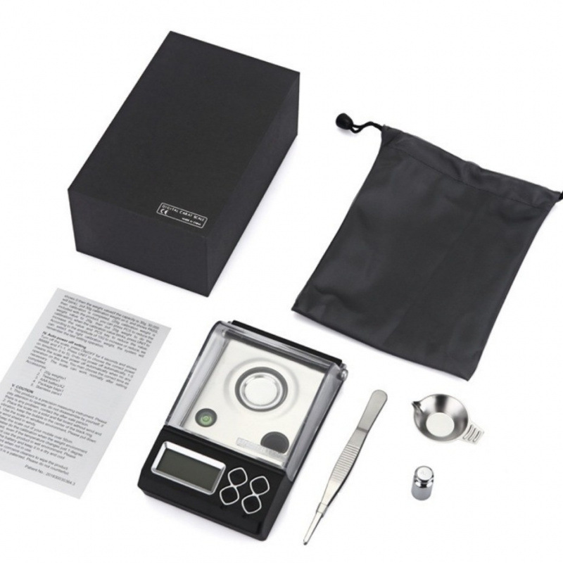 Popular Foreign Trade Portable Electronic Scale 50G/0.001G High-Precision Carat Scale for Gold Jewelry and Accessories