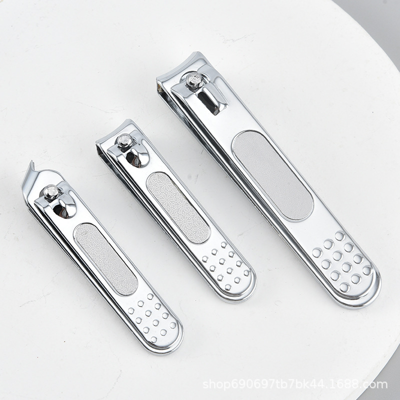 Swimming black carbon steel large medium and small single nail clippers three flat nail clippers oblique foot nail clippers home round tail