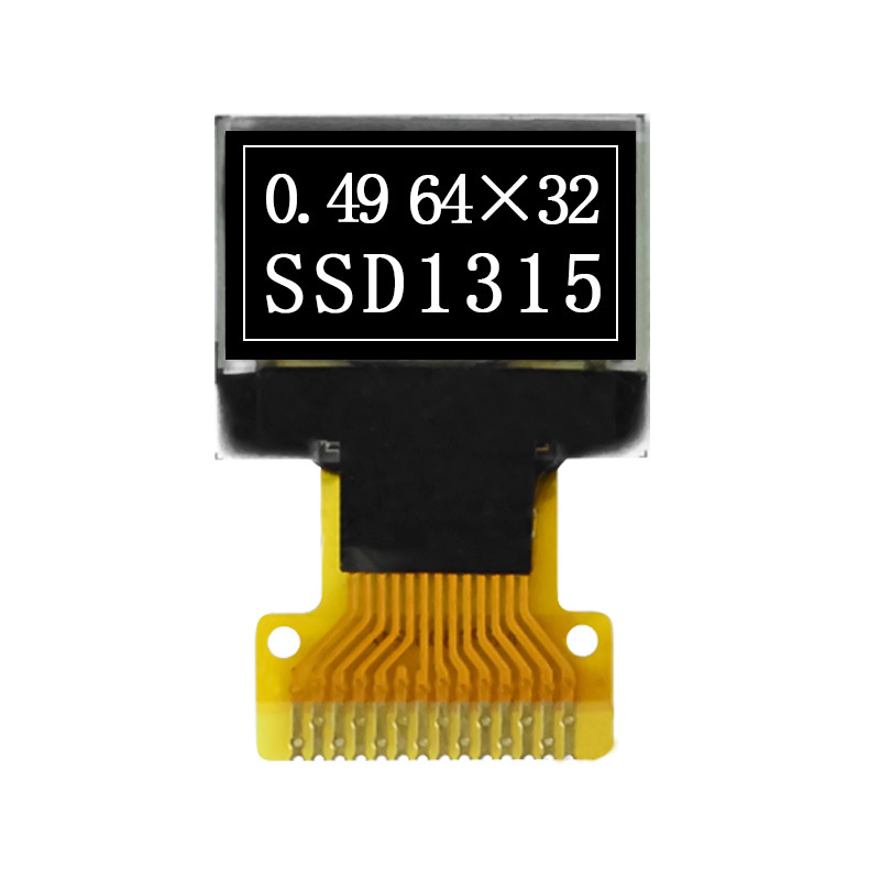 0.49-inch OLED Display oled screen 6432 monochrome SSD1315 compatible with SSD1306 LCD screen small size