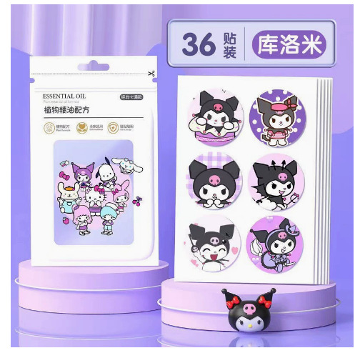 Летний новый охлаждающий патч с эфирным маслом для детей, портативный ароматический патч, мультяшный патч