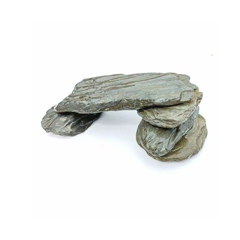 Fish Tank Landscape Native Stream Rock Piece Ornaments Ecological Tortoise Climbing Table Sun Table Aquarium Stone Stream Rock Piece