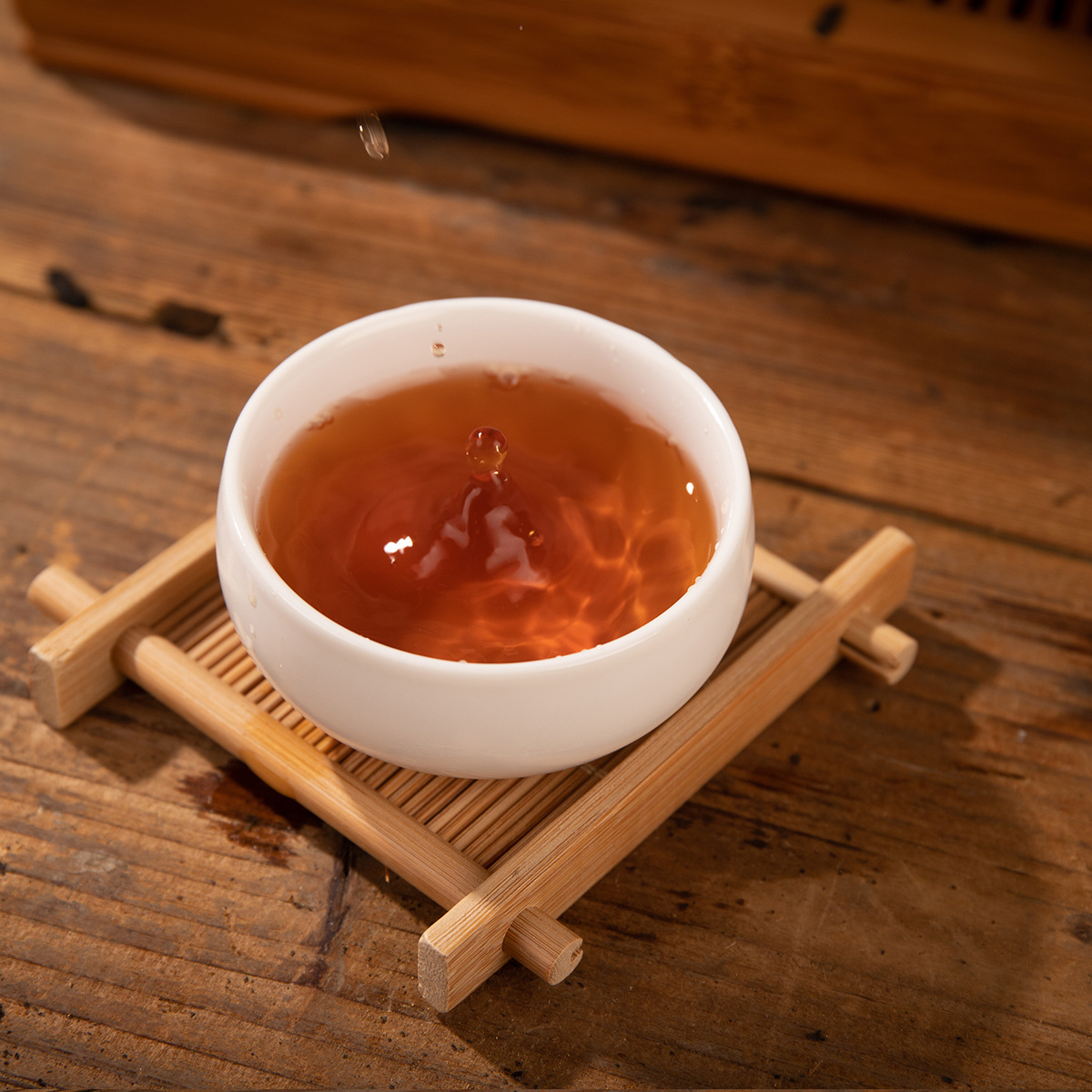 Black Tea Wholesale Hunan Anhua Tianjian Tea Bulk 400g Package Aged Tribute Tianjian Tea Old Tea Aged