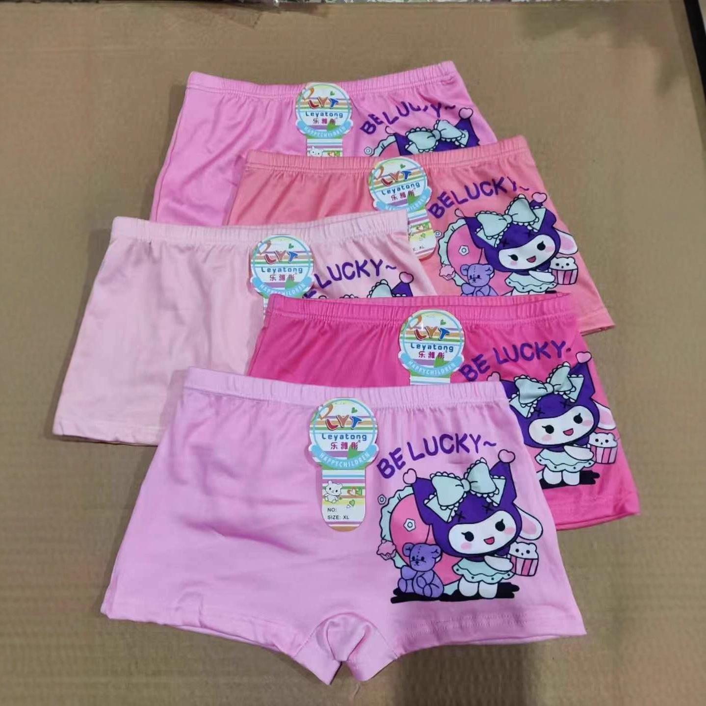 Иностранная торговля, кросс-бордерные трусики для девочек, милые мультяшные боксёры из молочного шелка для мальчиков и девочек, прямая продажа от производителя