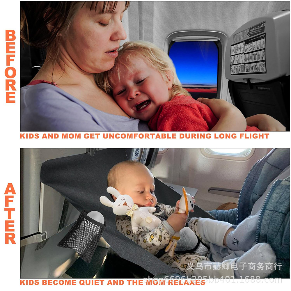 Toddler Aircraft Travel Bed Aircraft Travel Pedal Portable Toddler Aircraft Seat Extension Travel Bed