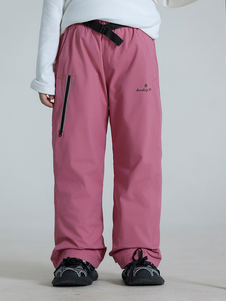 Children's down Pants Ski Pants Boys and Girls Winter Thickeneded Windproof and Waterproof Northeast Outdoor Warm Pants Snow Pants