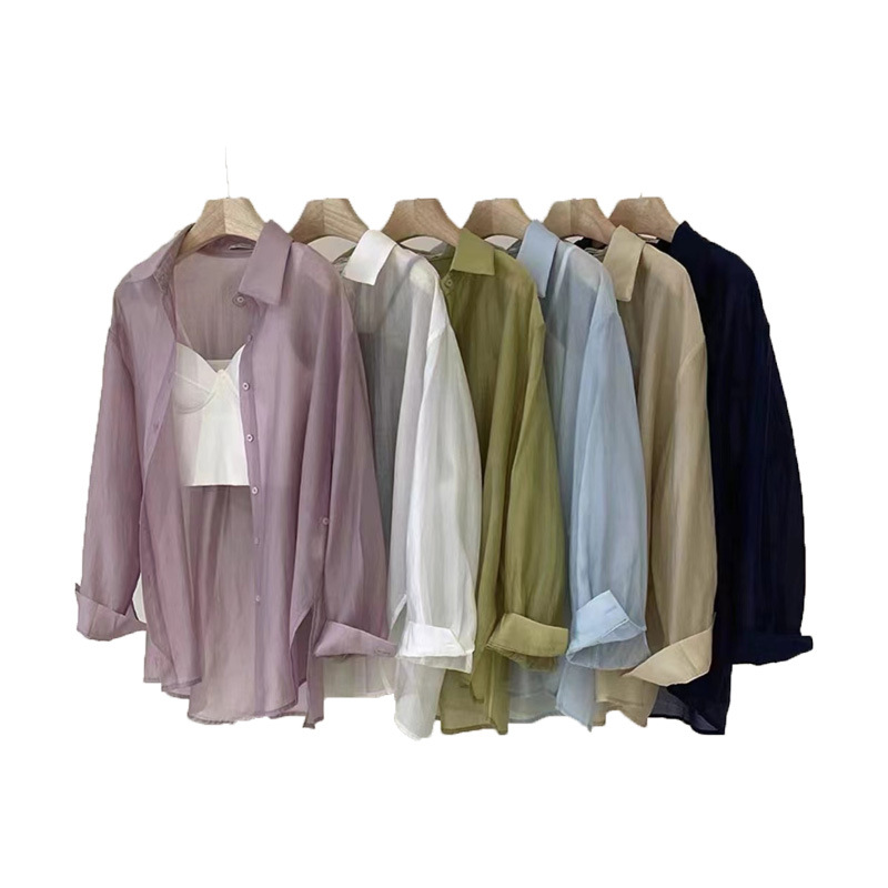 New Tencel Fabric Tencel Women's Shirt Sunscreen Fabric Lightweight Breathable Polyester Tencel Fabric Spot