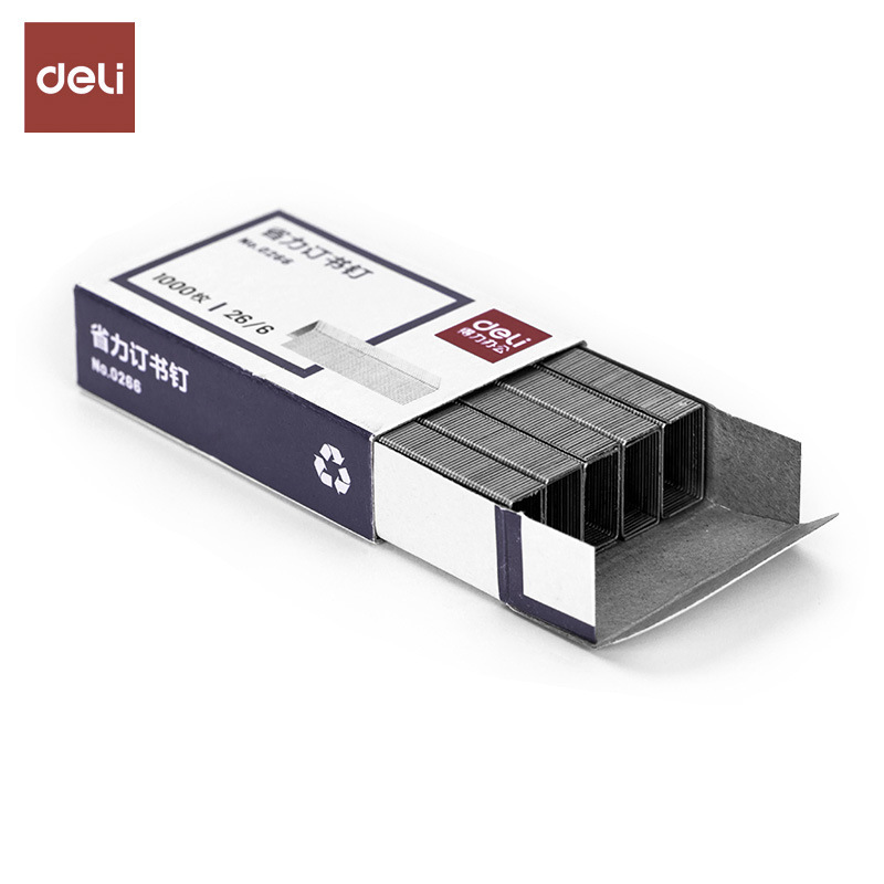 Deli Stationery 0012s staple labor-saving staple 26/6 12 universal labor-saving staple wholesale