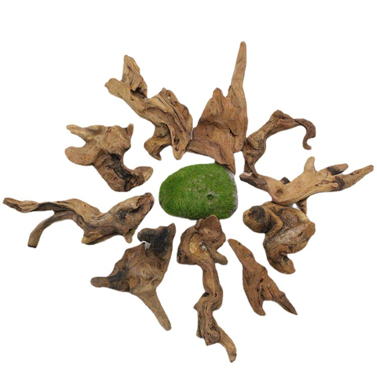 Spot Wholesale Fish Tank Micro Landscape Landscaping Decoration Wood Aquarium Landscaping Decoration Sunken Wood