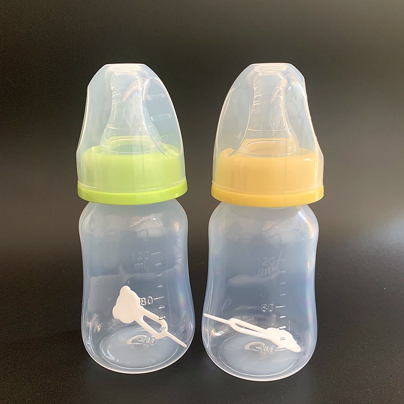 Newborn Baby Standard Mouth 120ml Feeding Bottle Medicine Feeding Bottle Baby Pp Anti-Vomiting, Explosion-Proof and Anti-Fall Plastic Feeding Bottle