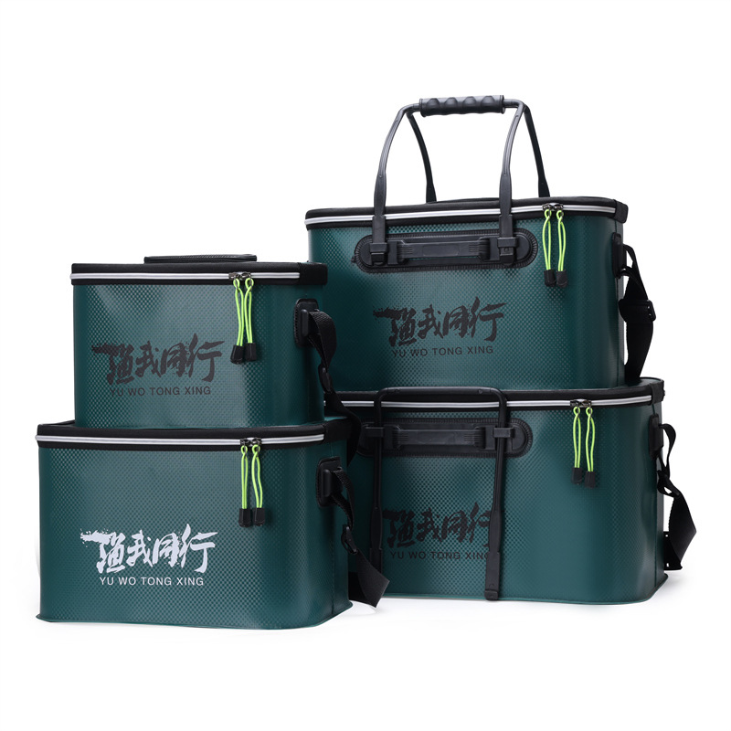Folding fish bucket fishing bucket EVA thickened integrated molding fish bucket multi-function fishing box fish protection bucket fishing