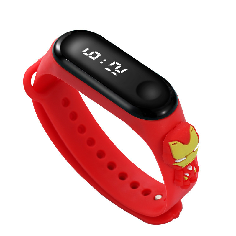 Spot Batch Cartoon Doll Kidsren's Digital Watch Waterproof Led Touch Bracelet Male and Female Students Sports Watch Gift