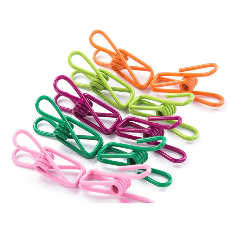 Manufacturers supply color clothes clip PVC bag plastic clip clothes clip portable sealing clip food sealing clip