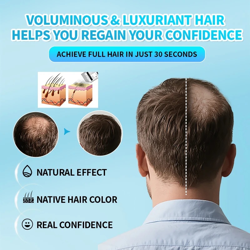 Hair Fiber Powder 100g Instant Hair Growth Fiber Supplement Bag Hair Loss Treatment Keratin Hair Building Fiber