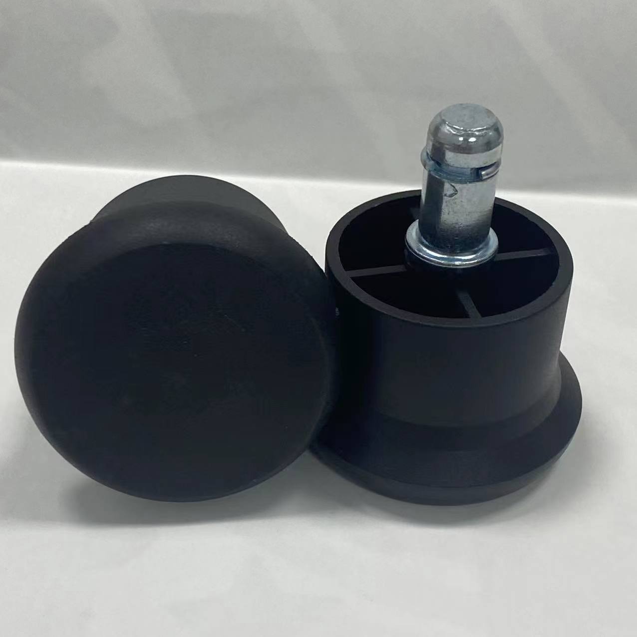 pp Ordinary Fixed Foot Anti-static Foot Cup Foot Pad Snap Screw Teeth Flat Bottom Screw Large Class Caster Chair Static Static