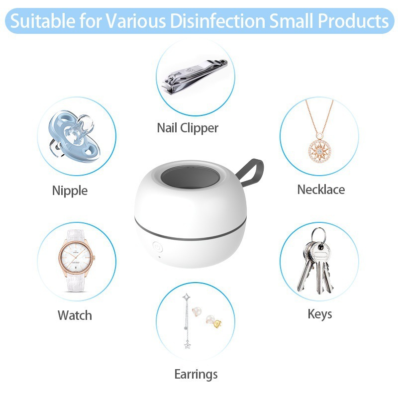 2025 New Pacifier Sterilizer Portable Pacifier Bluetooth Headset Uv Disinfection Storage Box Cross-Border