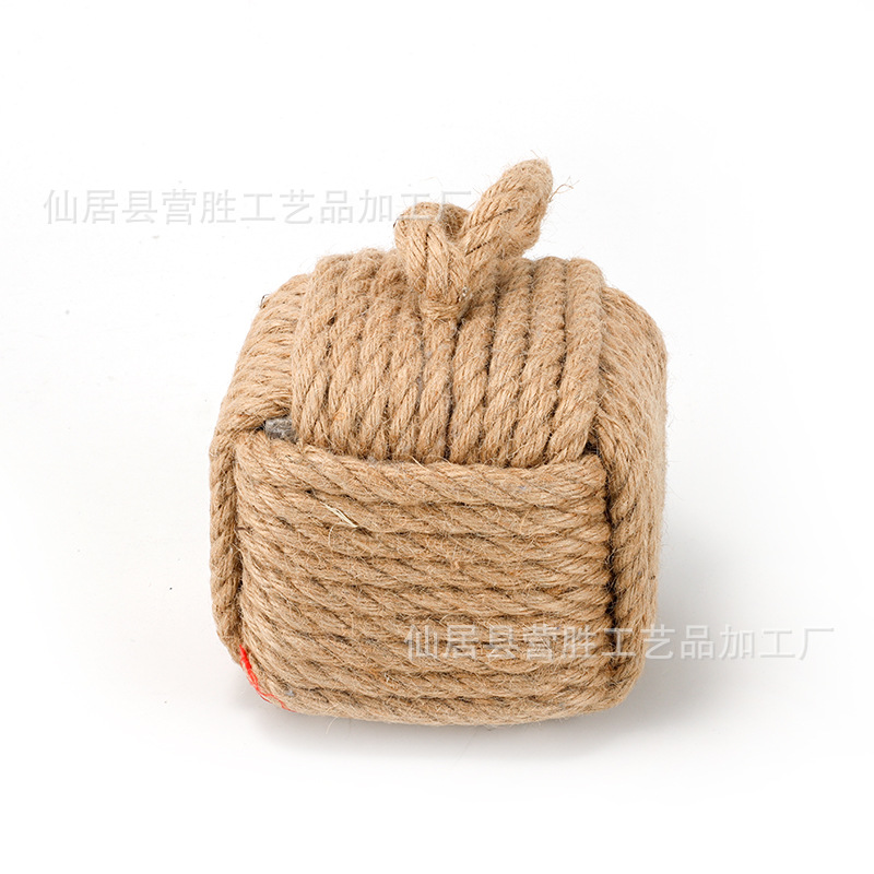 Cotton and Linen Rope Creative Windshield Door Stop Anti-Collision Braided Square Square Door Stop Home Bar Restaurant Decoration